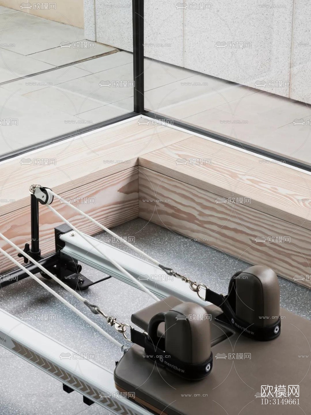 原木风健身房效果图下载（渲染图9）