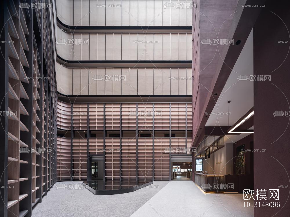 现代酒店民宿效果图下载（渲染图1）