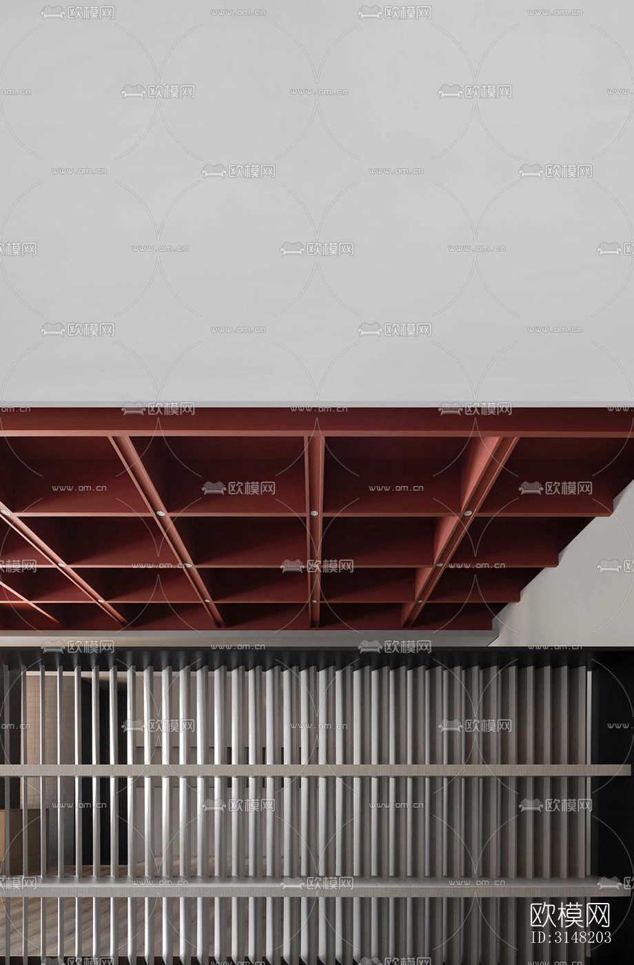 高级灰酒店民宿效果图下载（渲染图16）