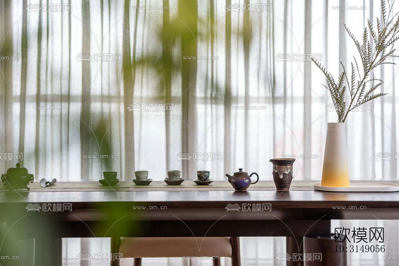 欧式平层效果图下载（渲染图3）