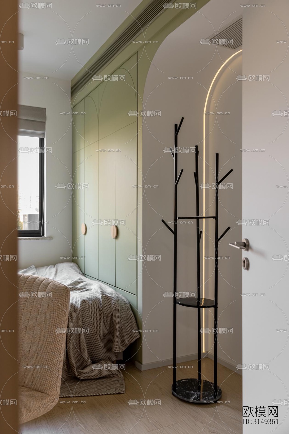 现代平层效果图下载（渲染图17）