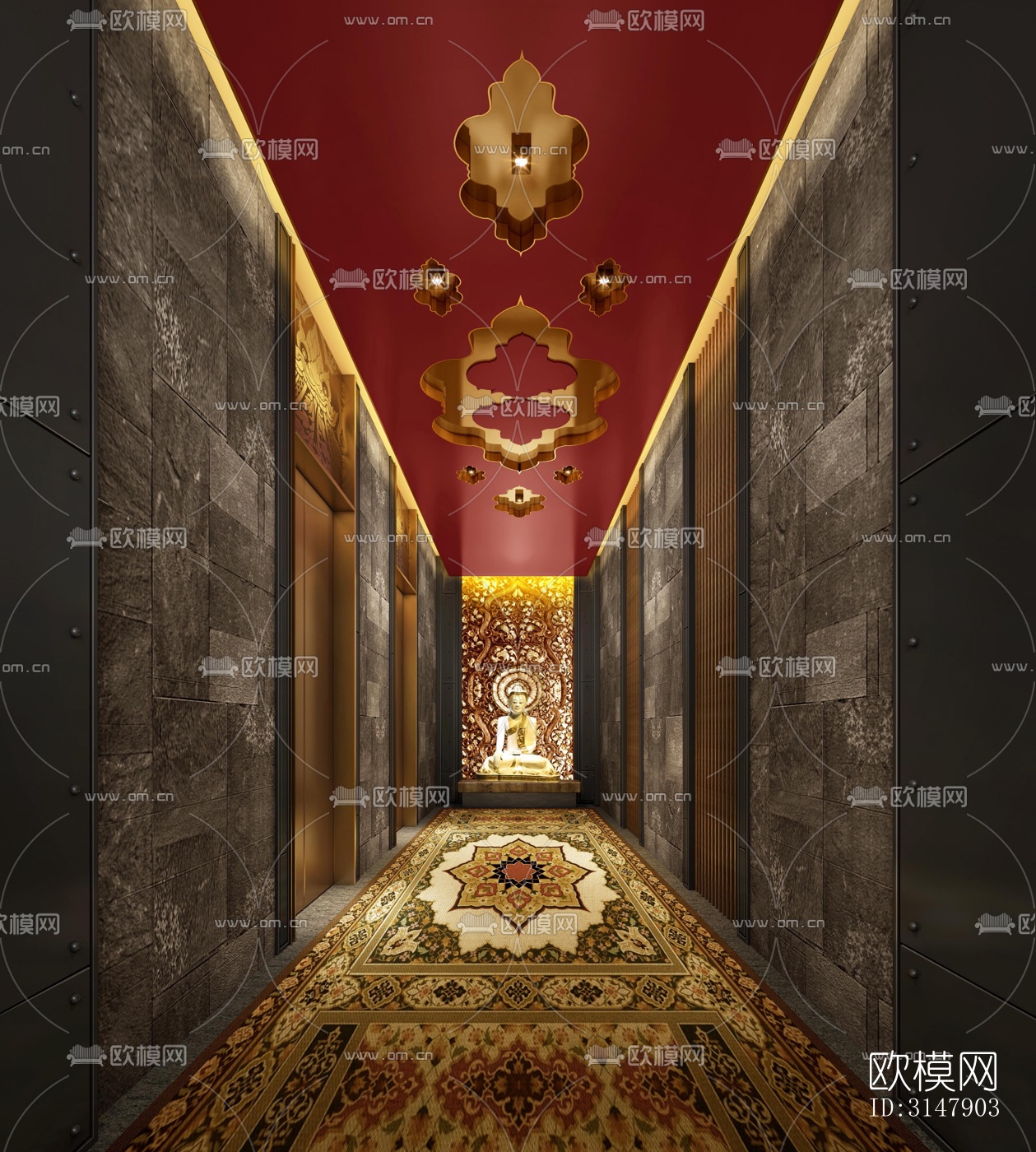 东南亚酒店民宿效果图下载（渲染图4）