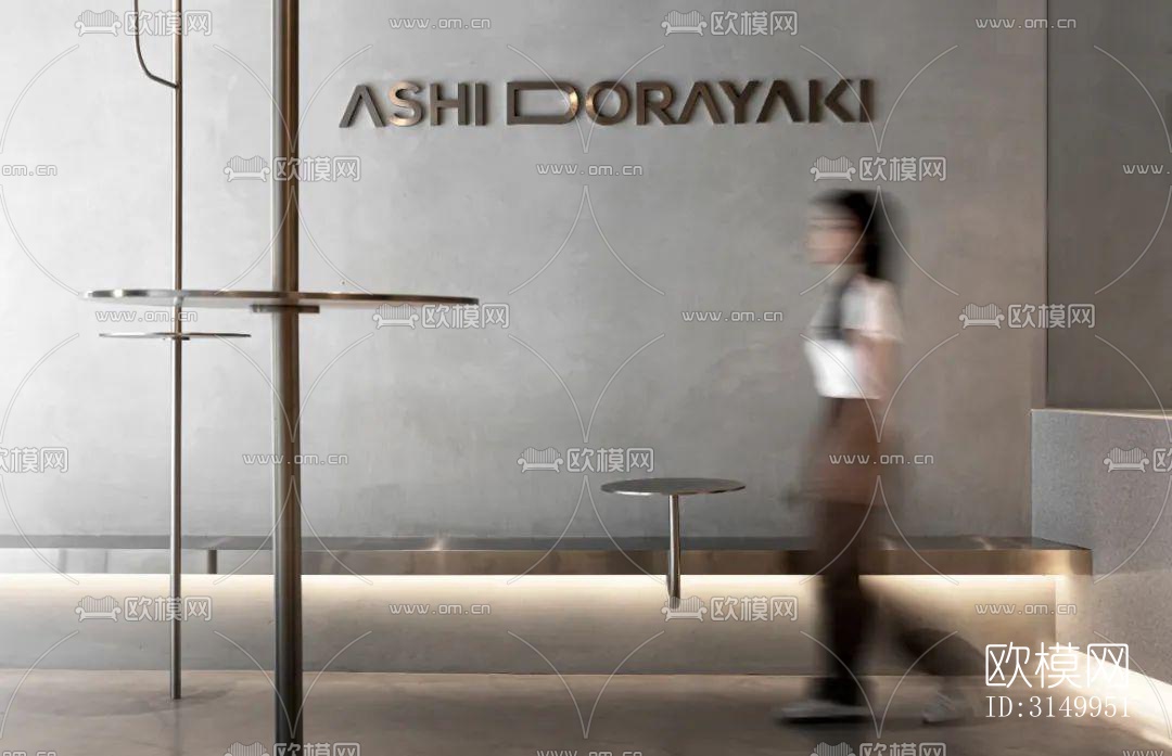 高级灰火锅烤肉效果图下载（渲染图4）