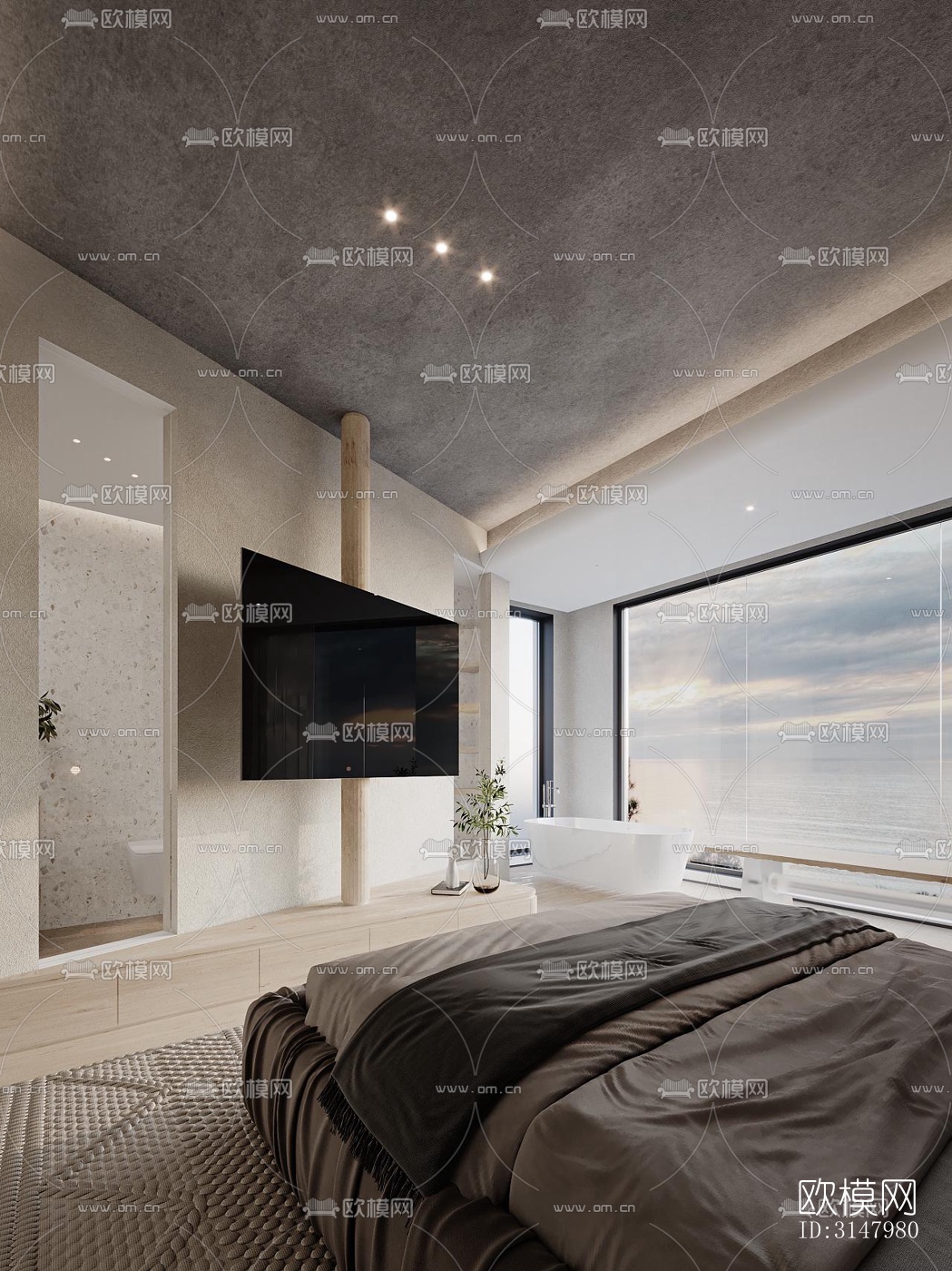 侘寂酒店民宿效果图下载（渲染图5）