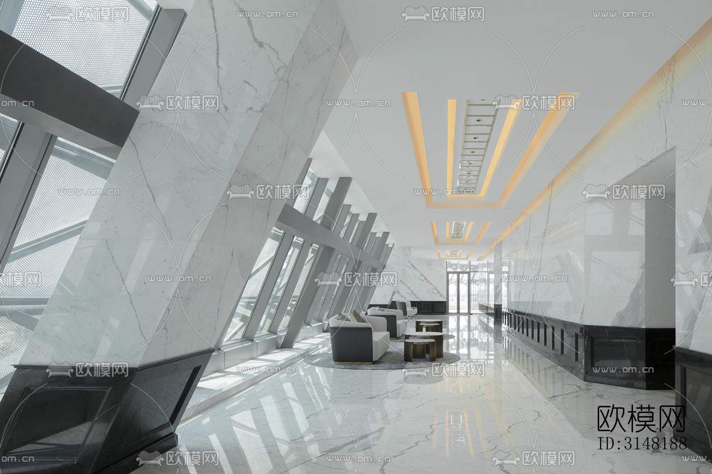 现代酒店民宿效果图下载（渲染图17）