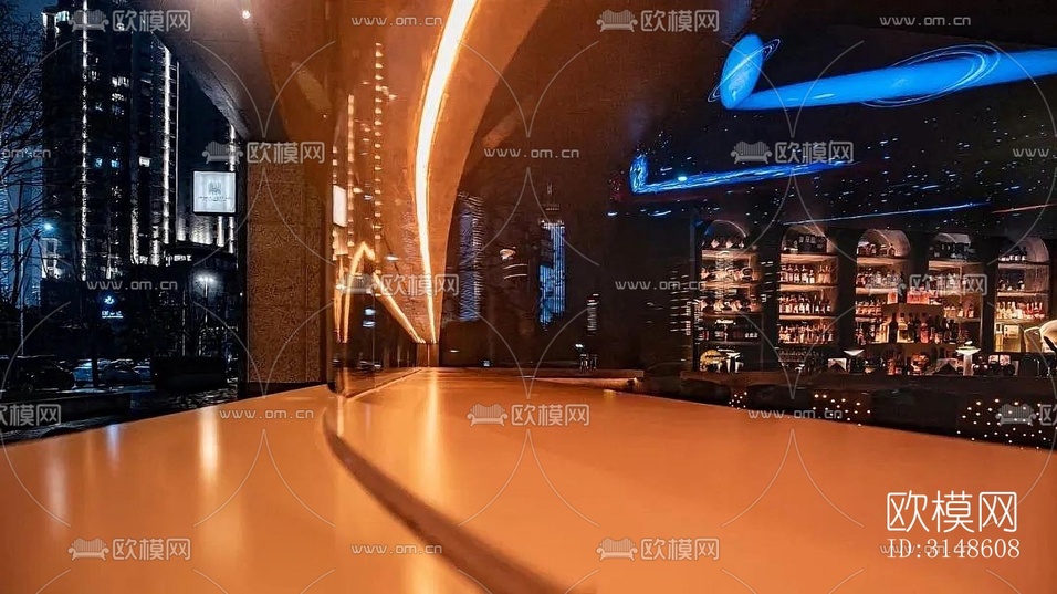 现代酒吧效果图下载(渲染图13)