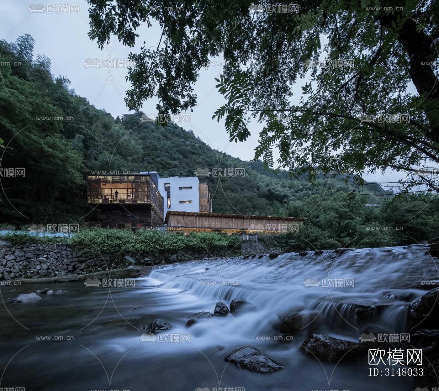 日式酒店民宿效果图下载（渲染图7）