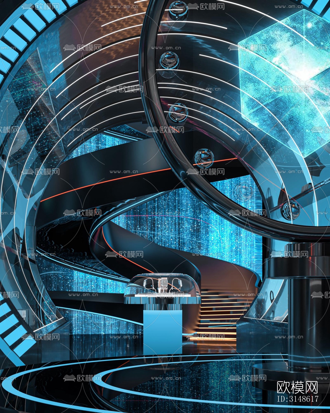 现代酒吧效果图下载（渲染图15）