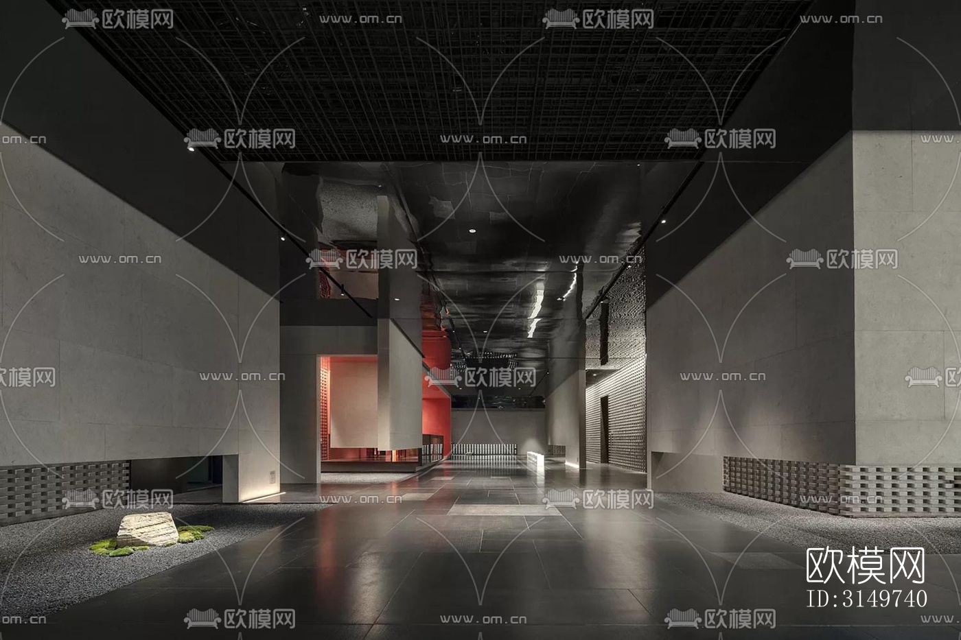 现代中餐厅效果图下载（渲染图3）