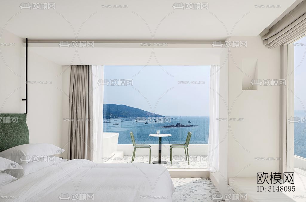 现代酒店民宿效果图下载（渲染图9）