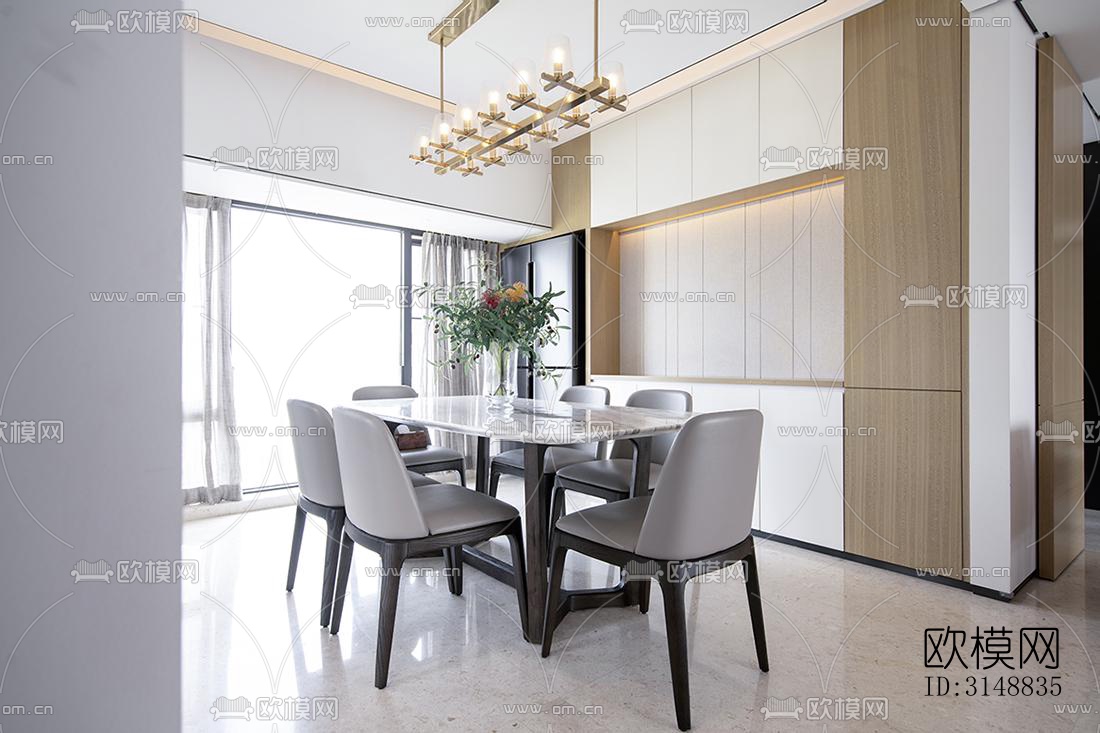 北欧平层效果图下载（渲染图4）