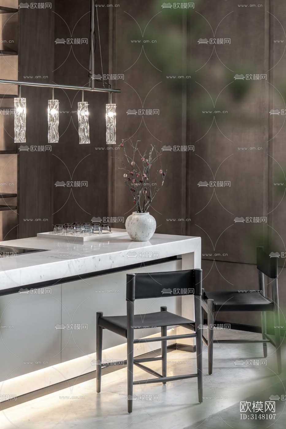 现代酒店民宿效果图下载（渲染图3）