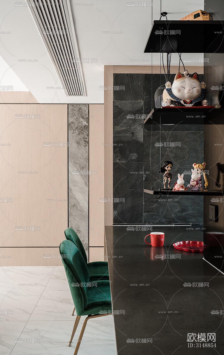 北欧平层效果图下载（渲染图9）