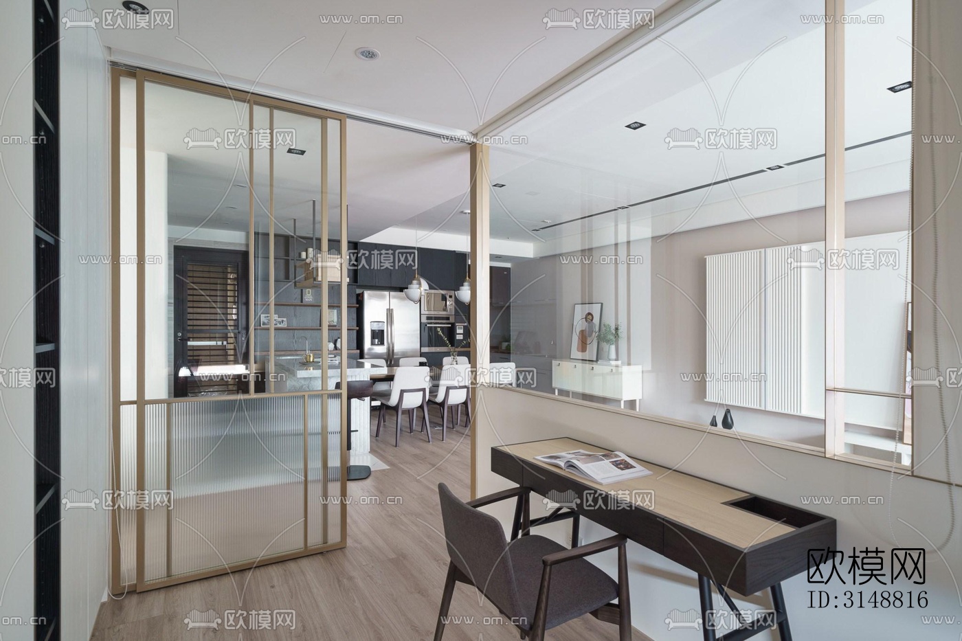 北欧平层效果图下载（渲染图10）