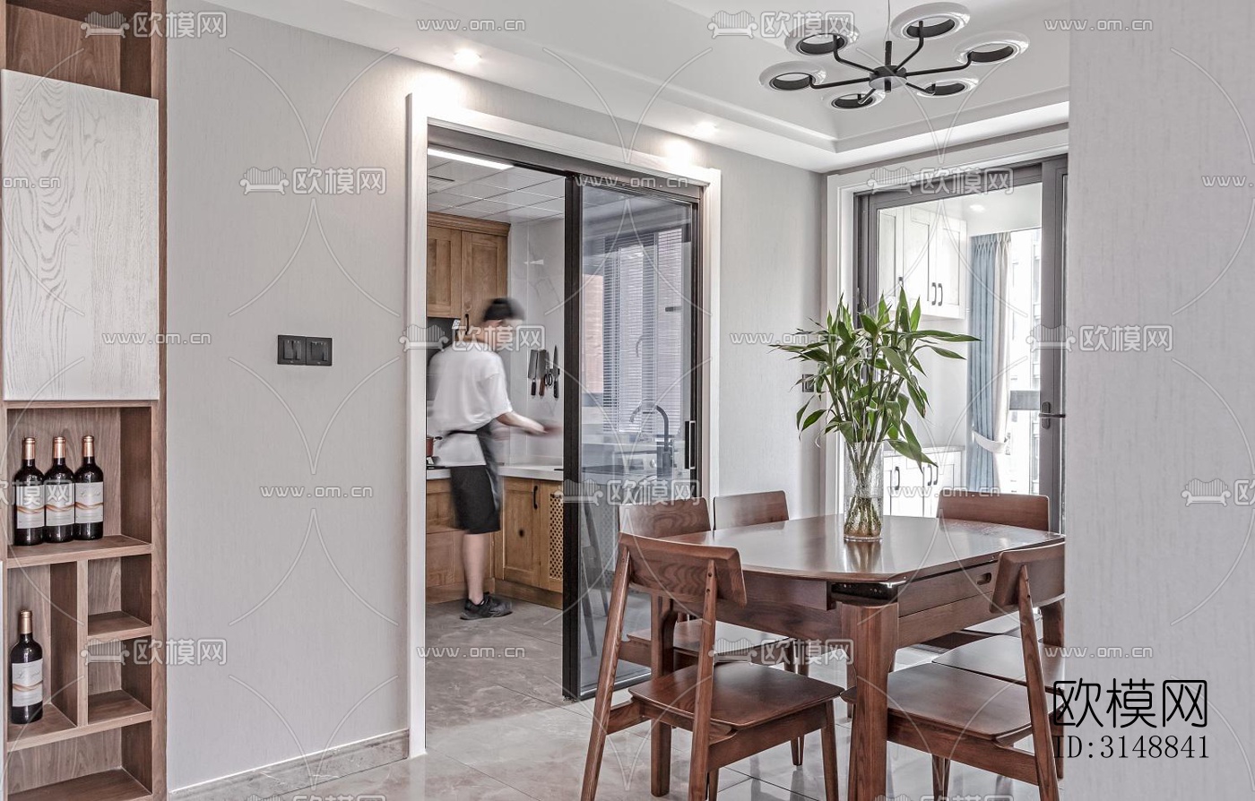 北欧平层效果图下载（渲染图10）