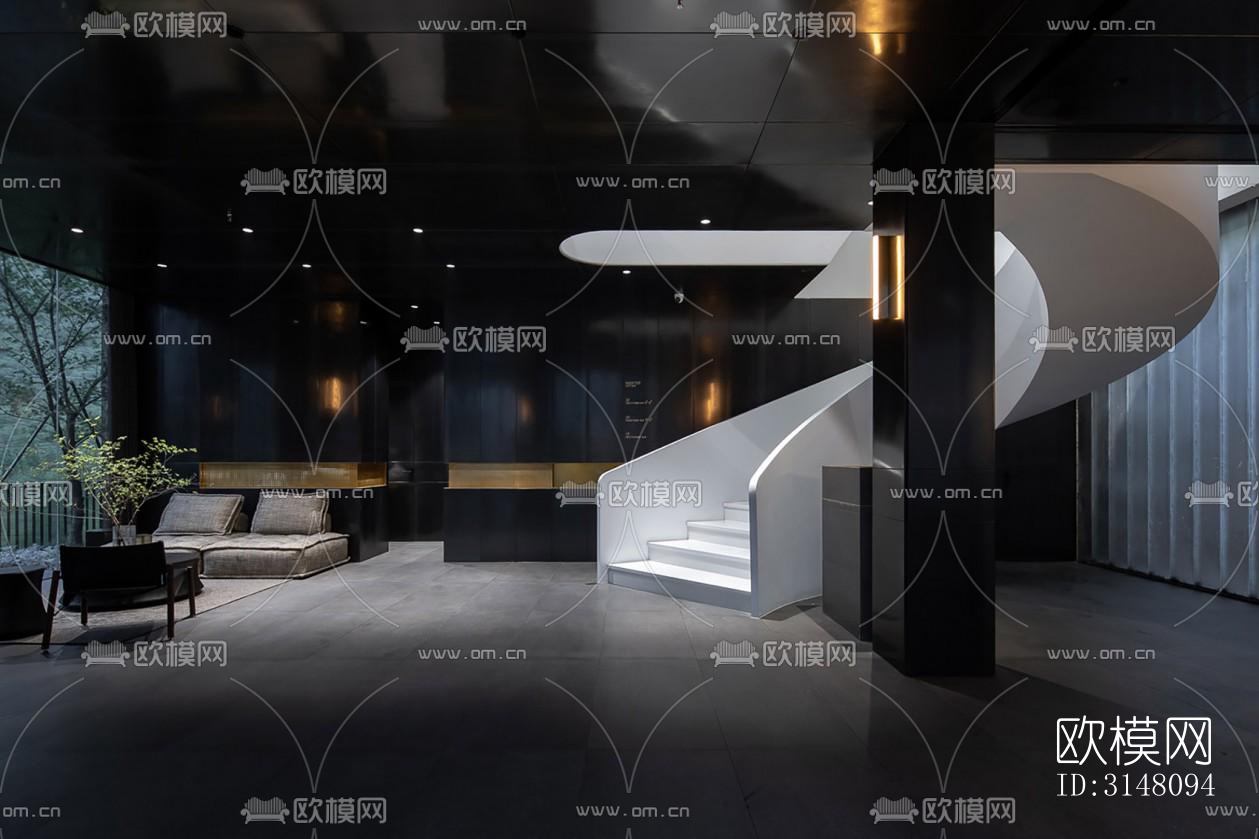 现代酒店民宿效果图下载（渲染图5）