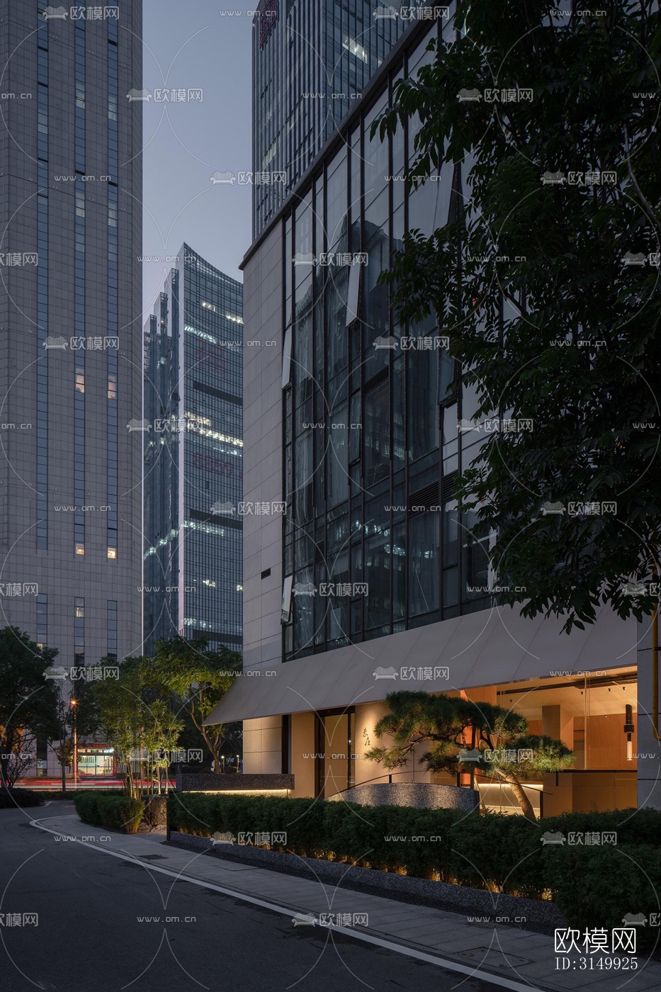 现代火锅烤肉效果图下载（渲染图9）