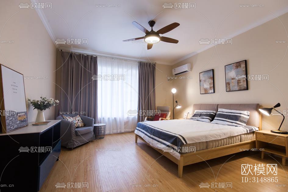 北欧平层效果图下载（渲染图8）