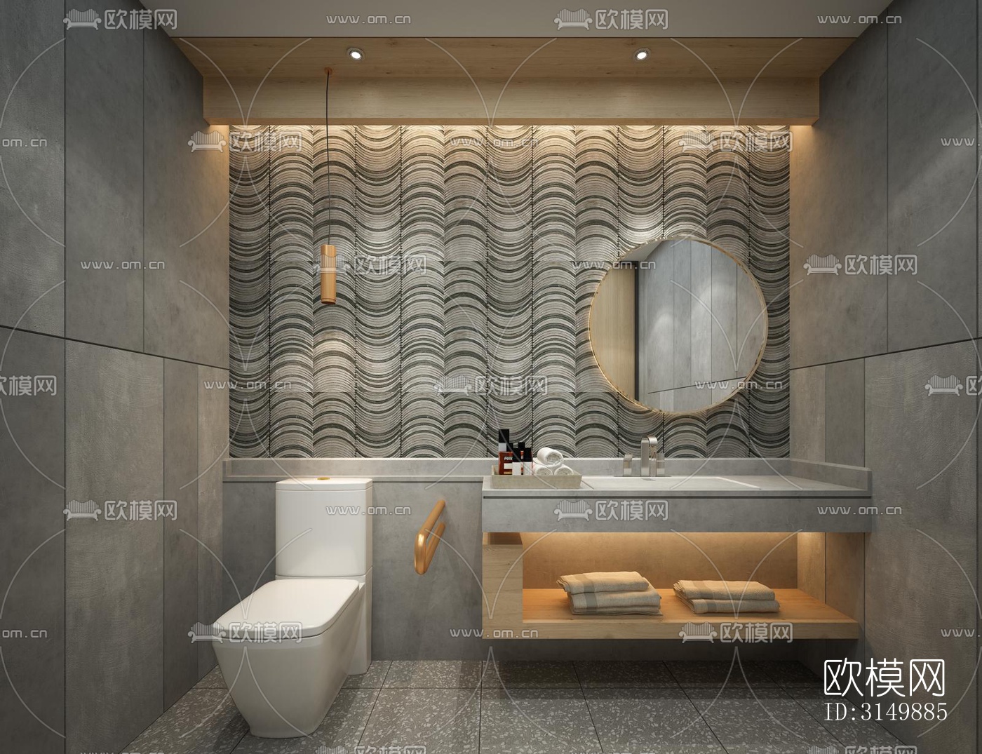 北欧火锅烤肉效果图下载（渲染图1）