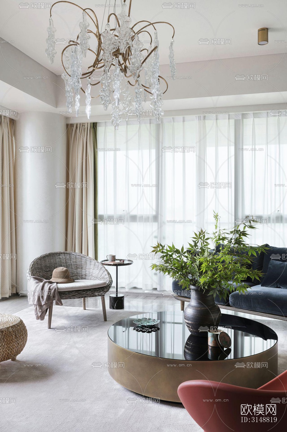 北欧平层效果图下载（渲染图12）