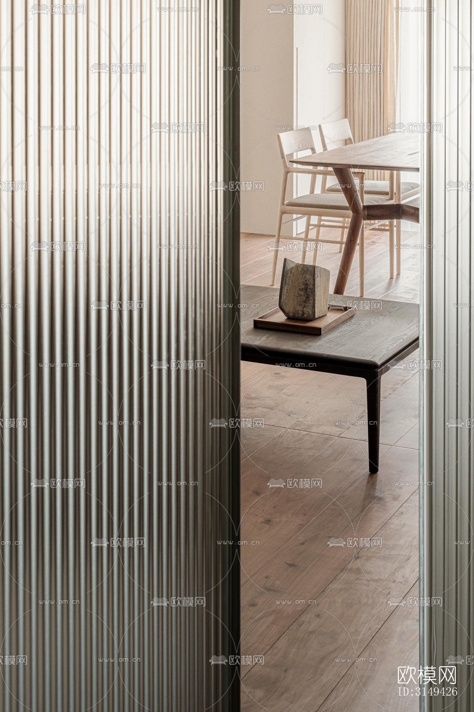 现代平层效果图下载（渲染图3）