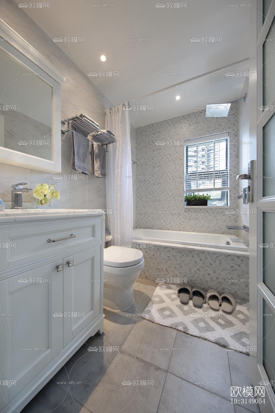 欧式平层效果图下载（渲染图16）