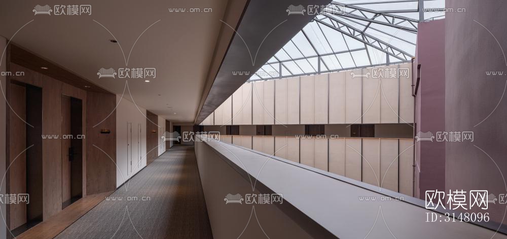 现代酒店民宿效果图下载（渲染图4）