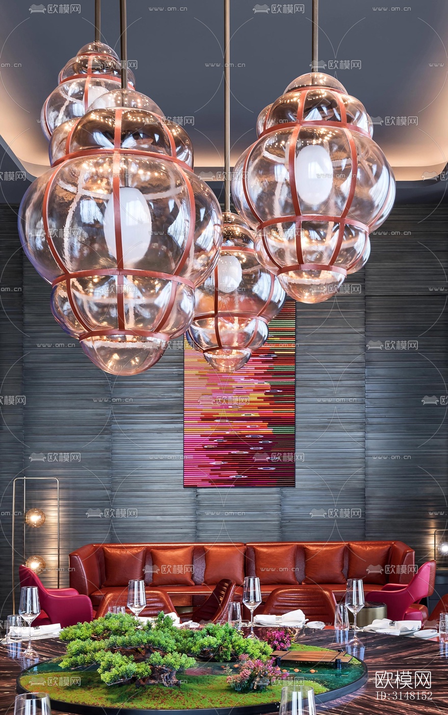 现代酒店民宿效果图下载（渲染图16）