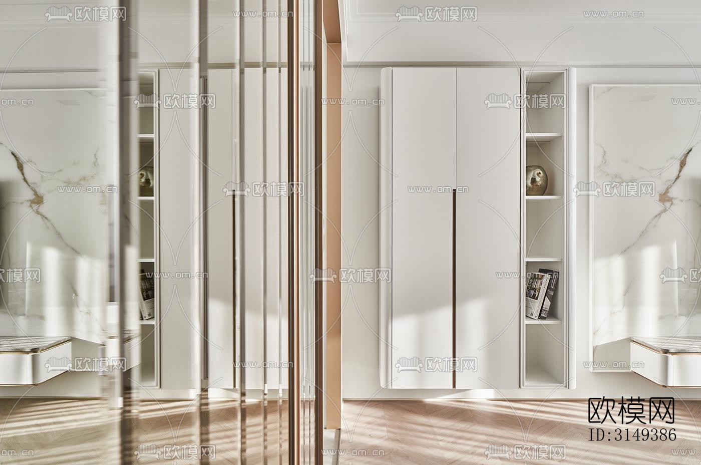 现代平层效果图下载（渲染图3）