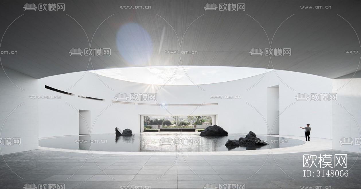 现代酒店民宿效果图下载（渲染图9）