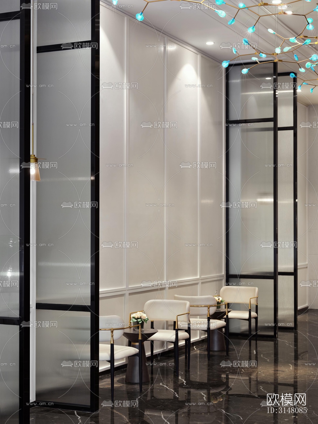 现代酒店民宿效果图下载（渲染图14）