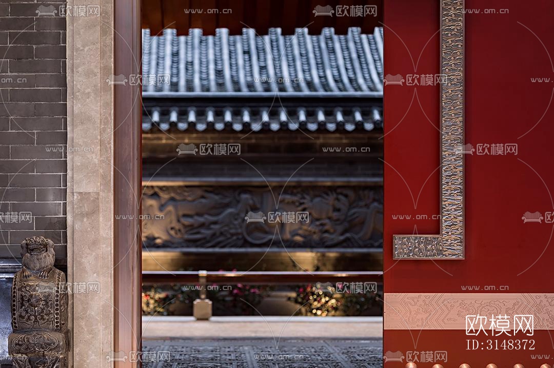 中式养生会所效果图下载（渲染图14）