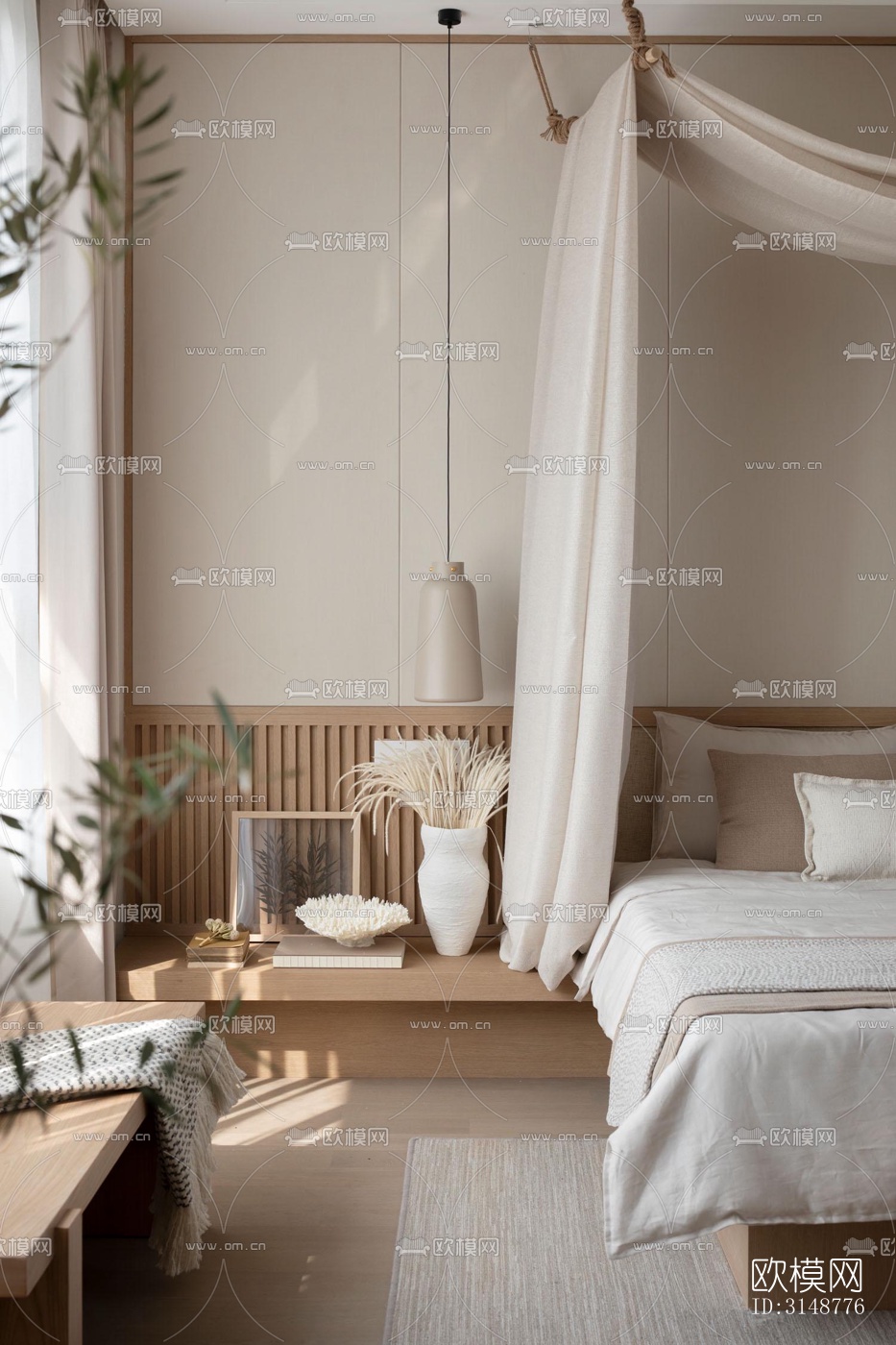 侘寂平层效果图下载（渲染图14）