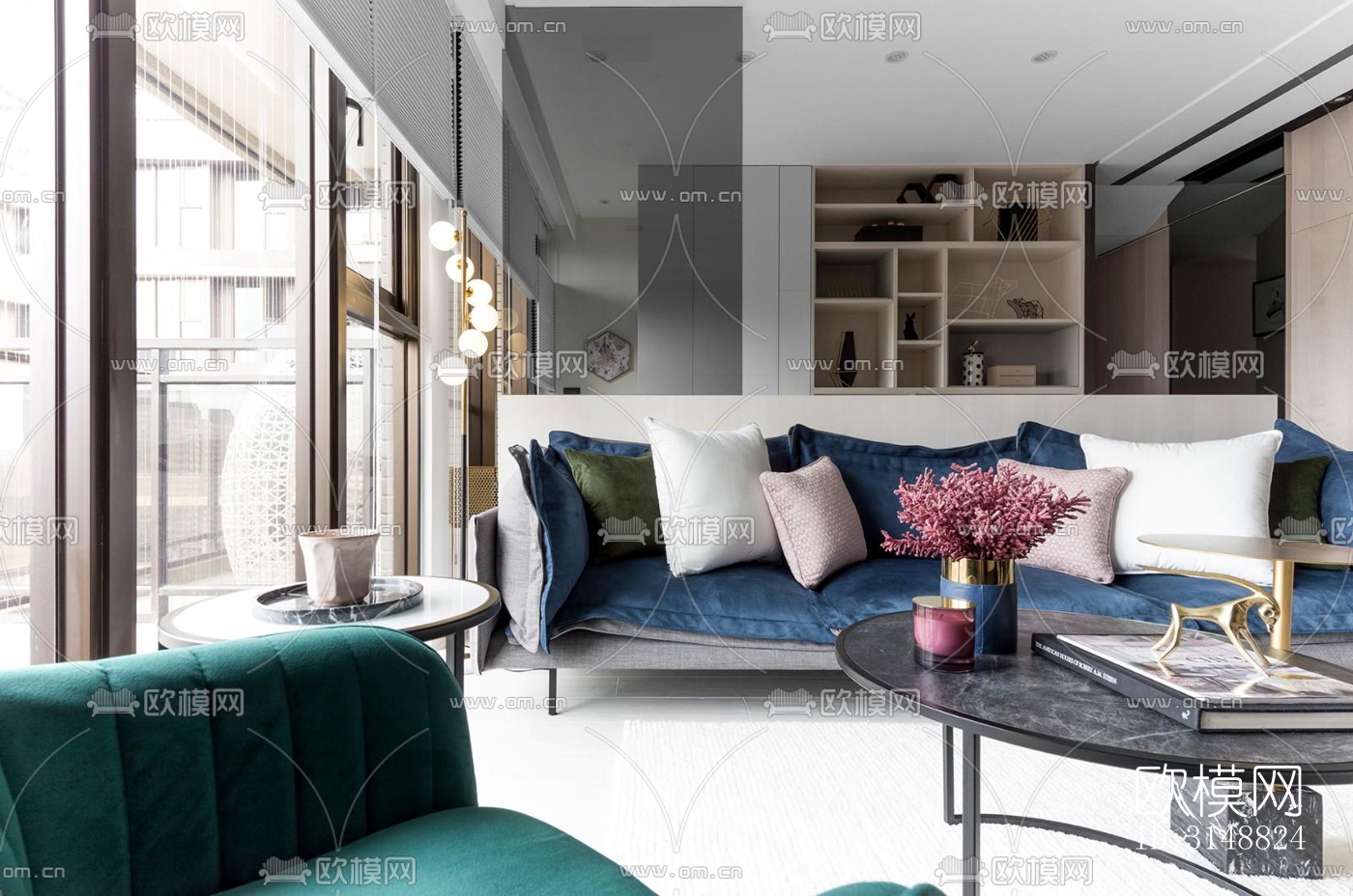 北欧平层效果图下载（渲染图5）