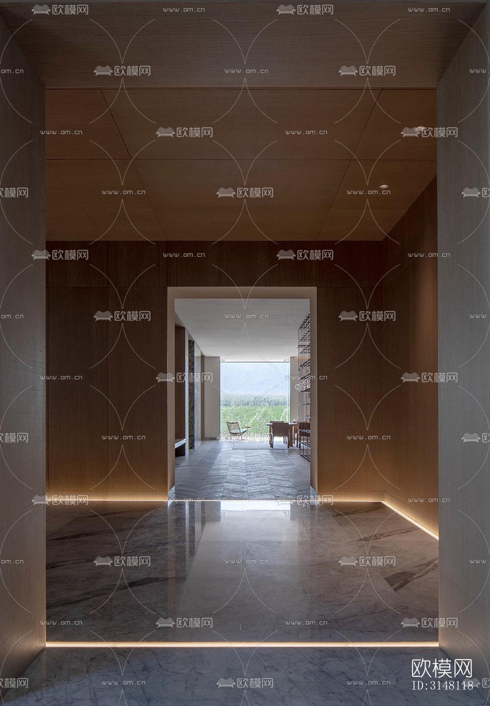 现代酒店民宿效果图下载（渲染图18）