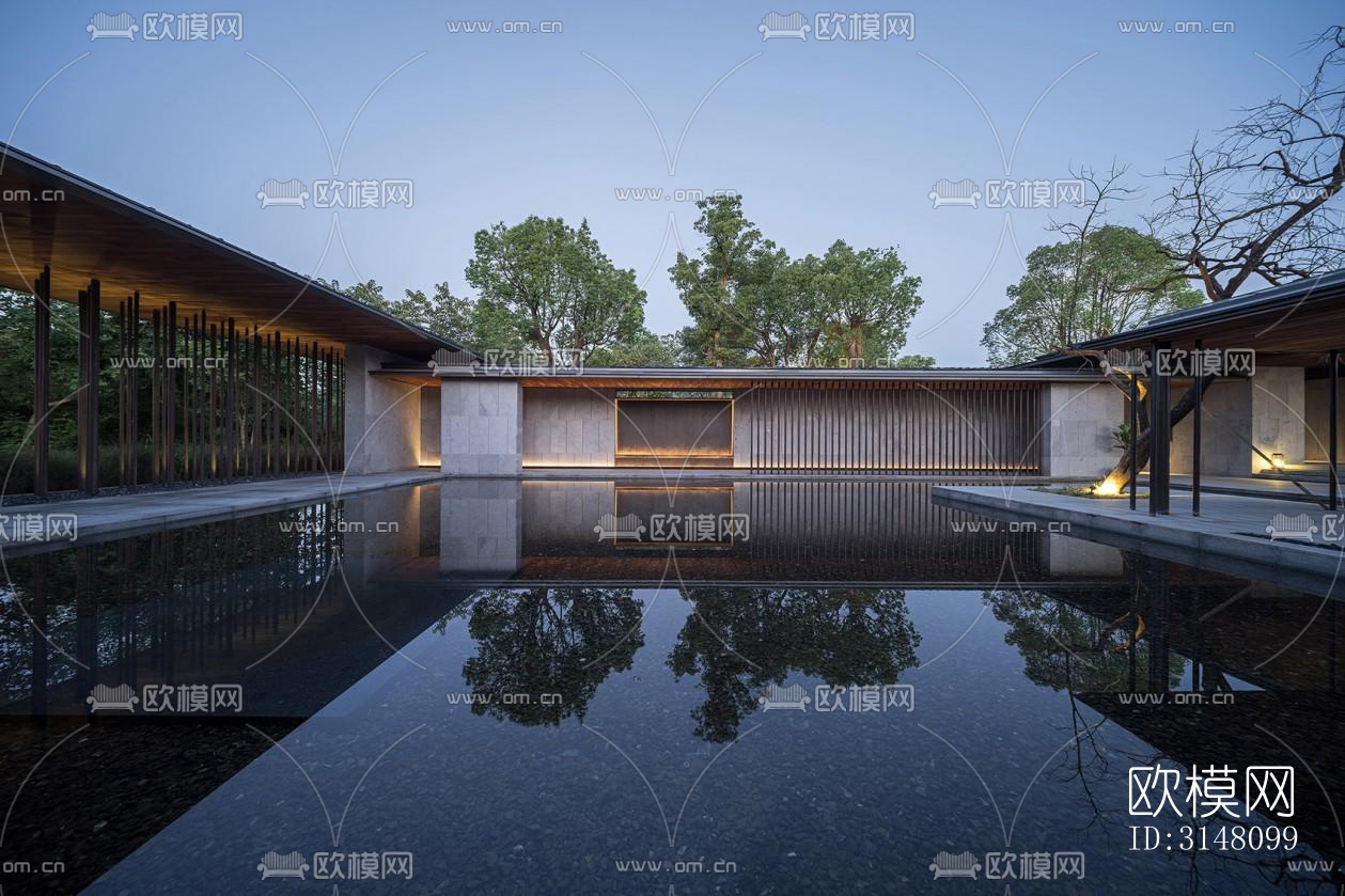 现代酒店民宿效果图下载（渲染图3）