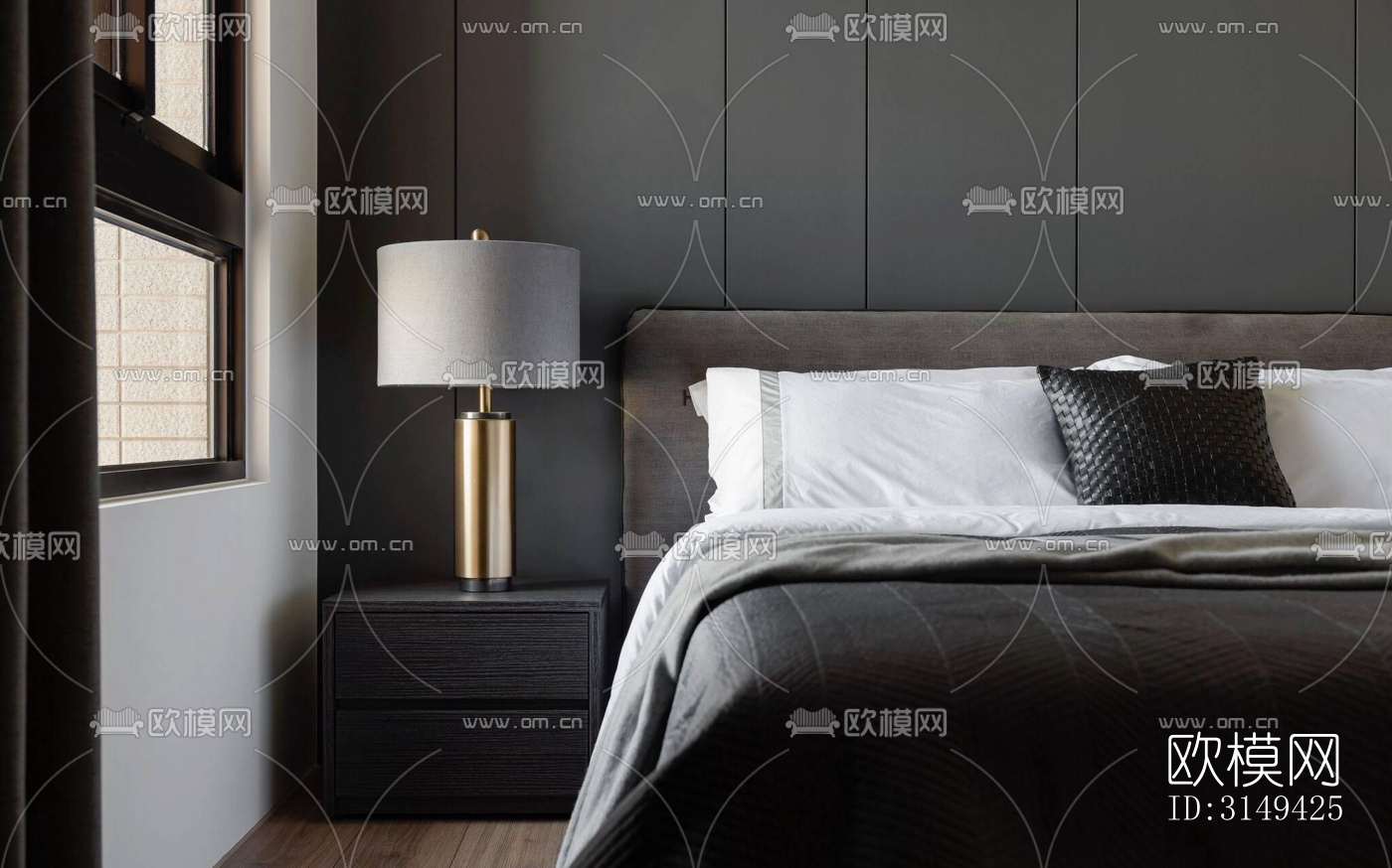 现代平层效果图下载（渲染图3）