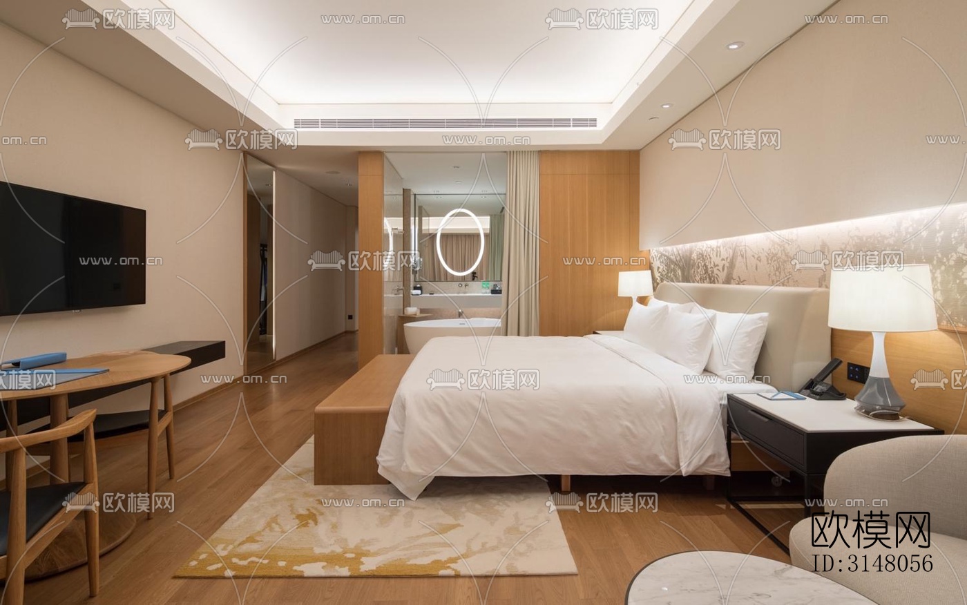 现代酒店民宿效果图下载（渲染图2）