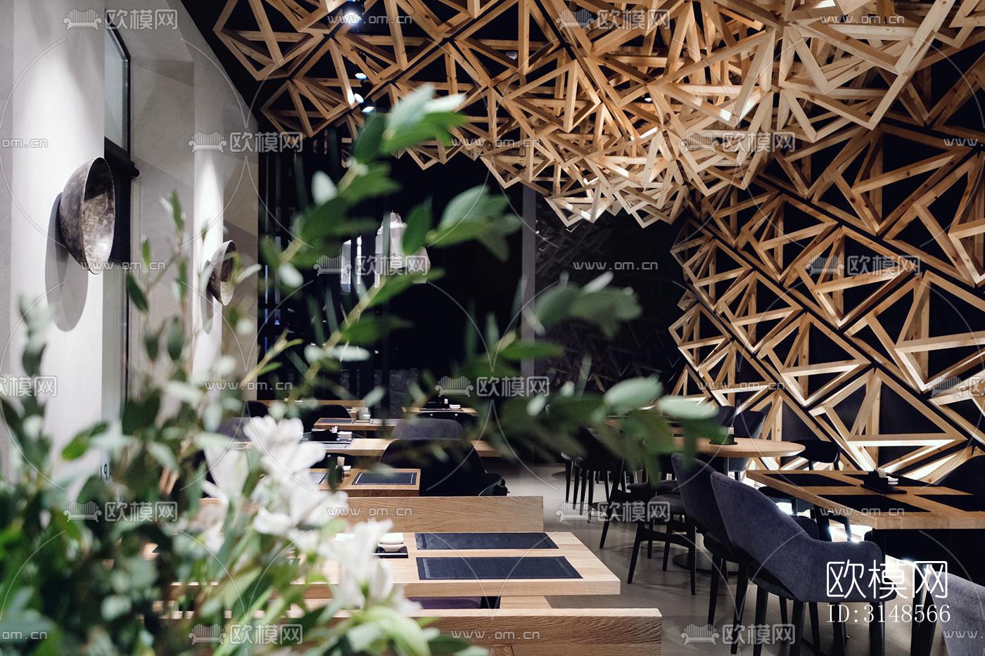 原木风酒吧效果图下载（渲染图9）