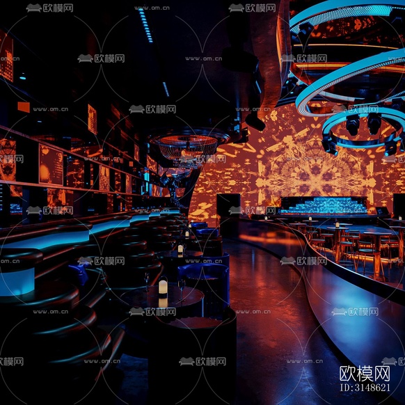 现代酒吧效果图下载(渲染图3)