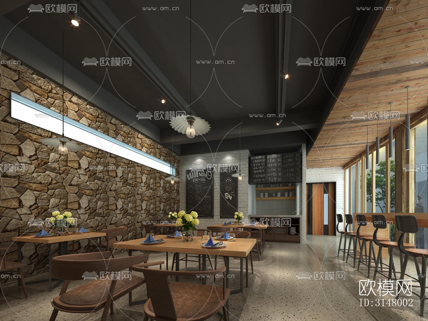 北欧酒店民宿效果图下载（渲染图9）