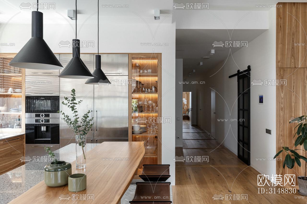 北欧平层效果图下载（渲染图4）