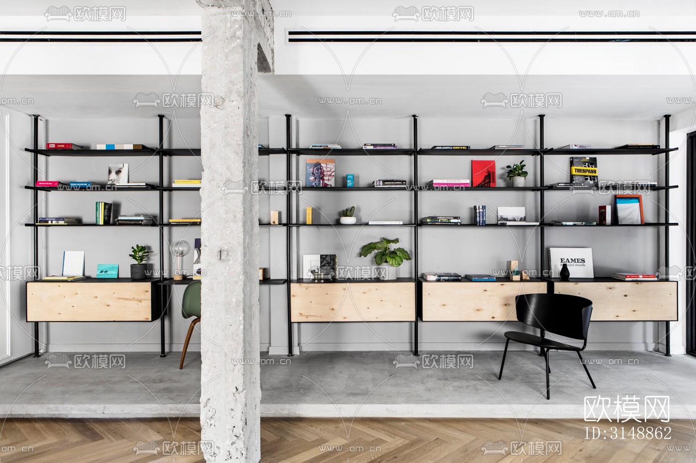 北欧平层效果图下载（渲染图10）