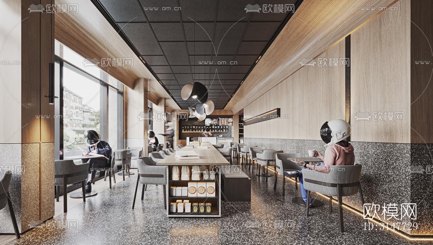 现代图书馆效果图下载（渲染图15）