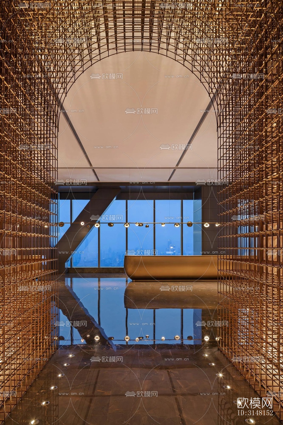 现代酒店民宿效果图下载（渲染图11）