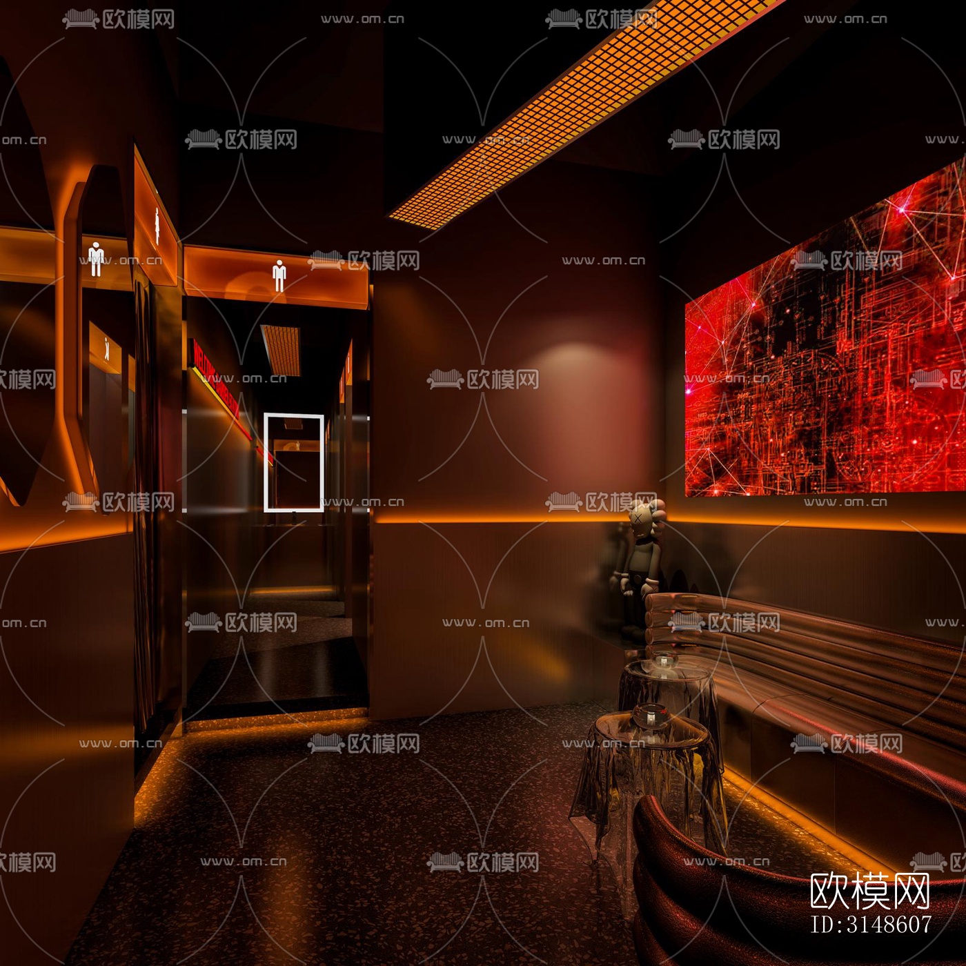 现代酒吧效果图下载（渲染图5）