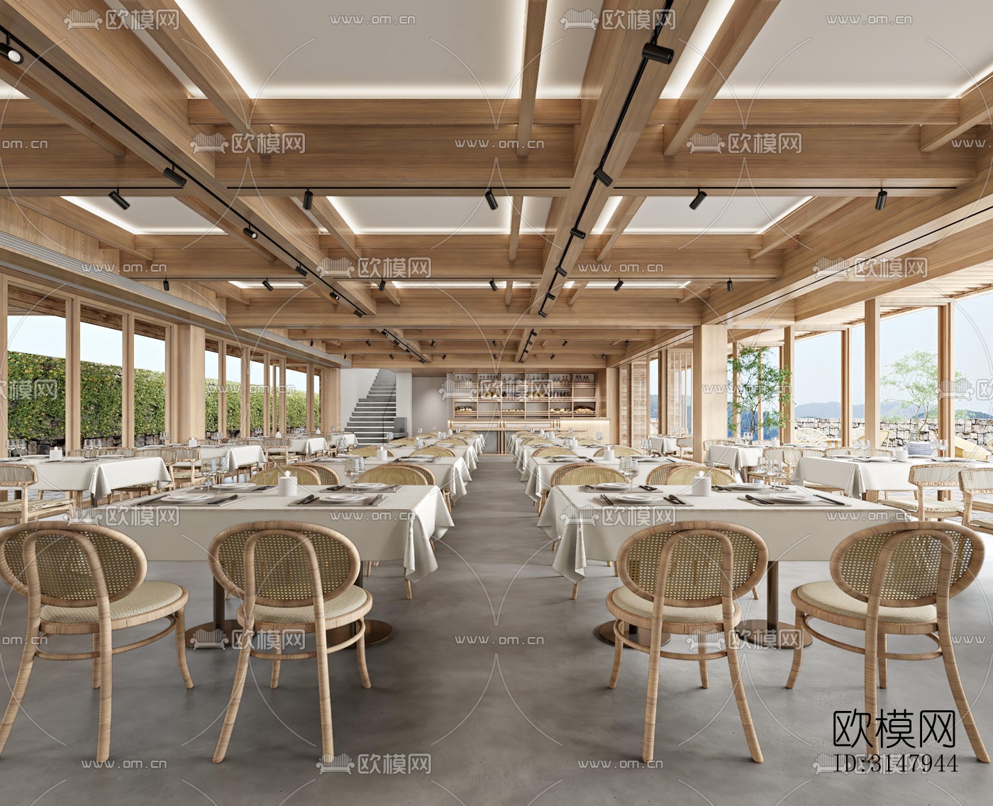 侘寂酒店民宿效果图下载（渲染图4）