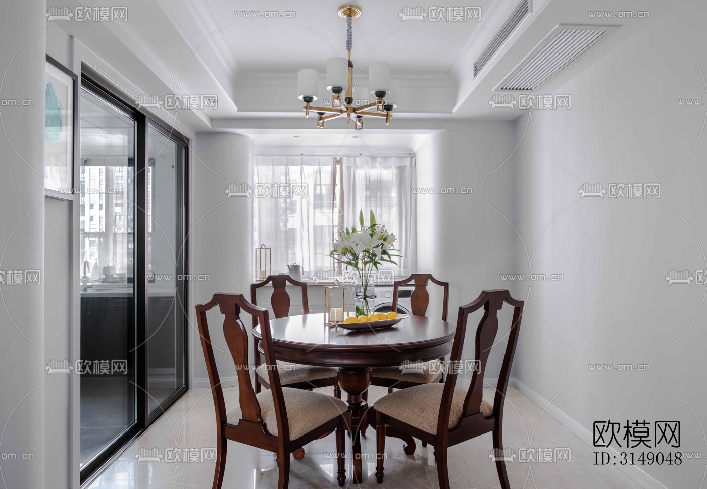 欧式平层效果图下载（渲染图5）