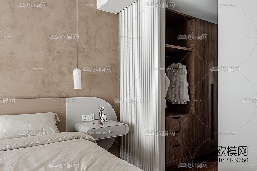 现代平层效果图下载（渲染图18）