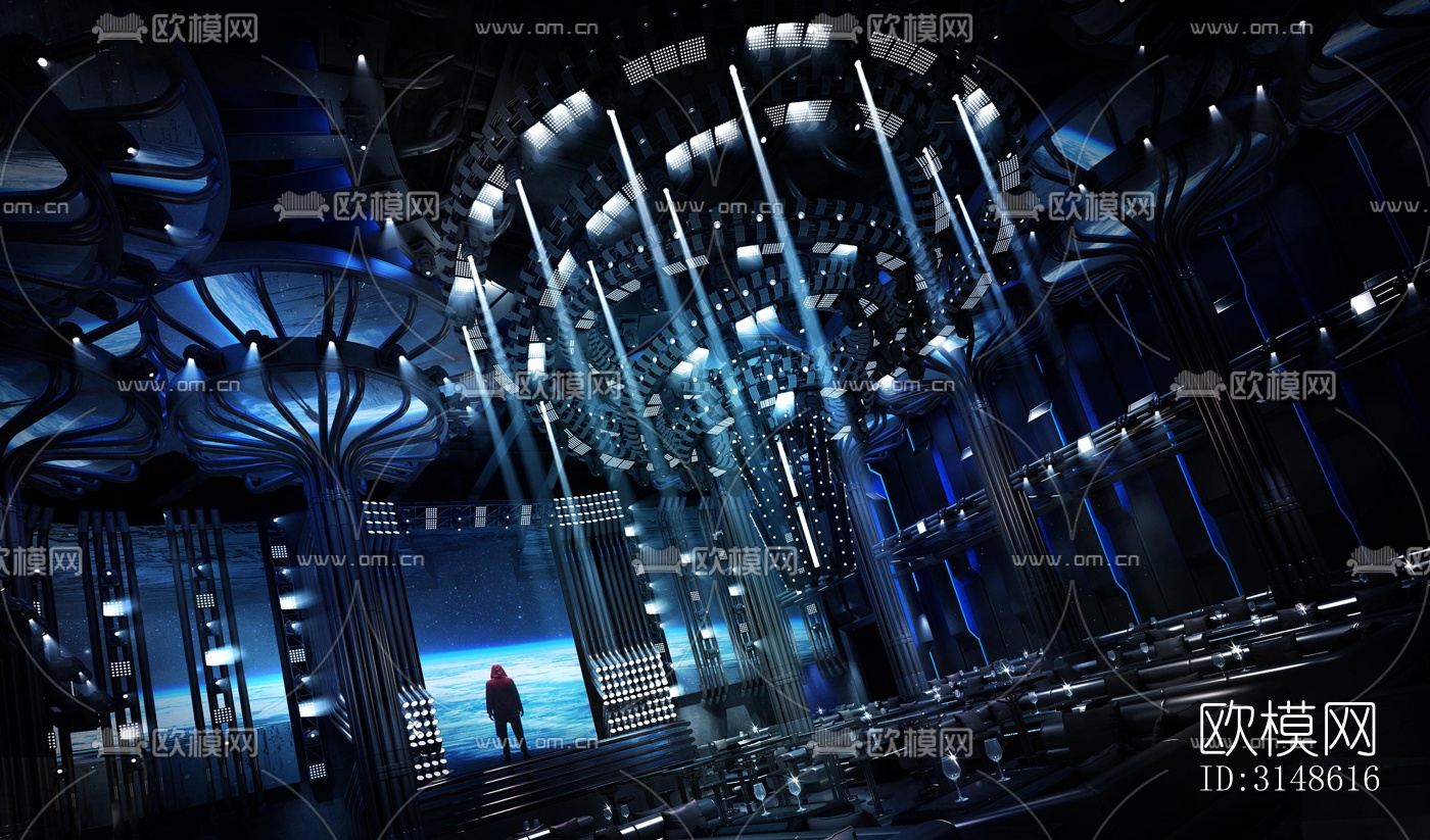 现代酒吧效果图下载（渲染图3）